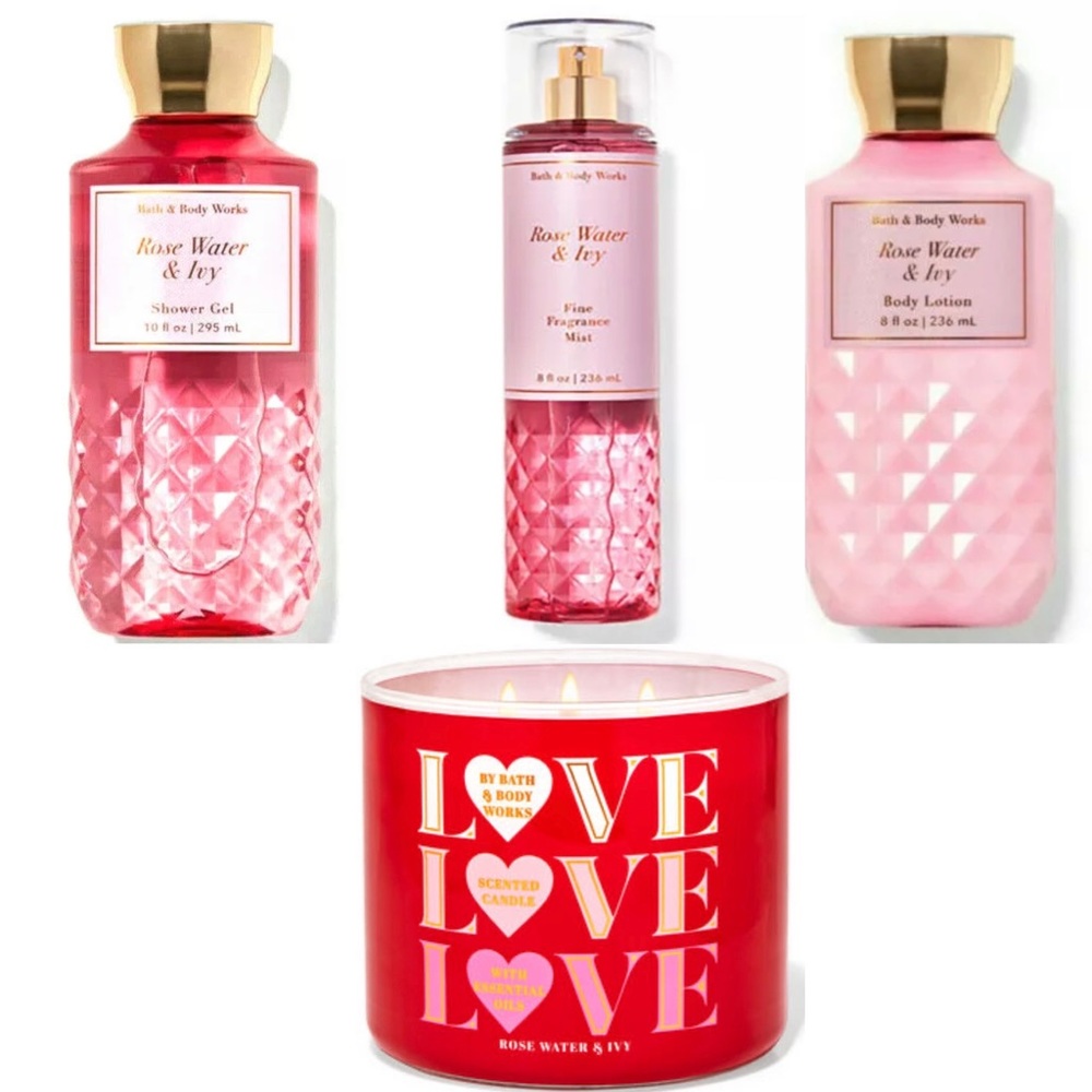 SOLD Bath and Body Works Rosewater and Ivy Bundle